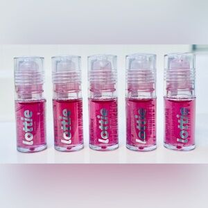 LOTTIE~Pink Lip Gloss Set of 5~NEW~sealed~.11 ounces
